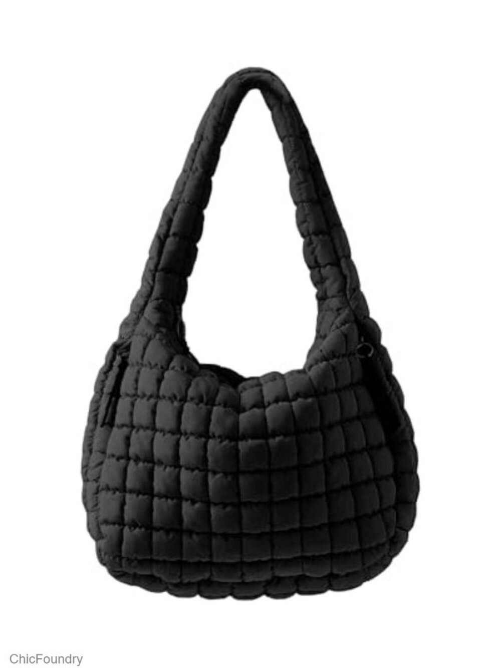 Quilted Puffer Tote Bag Nylon Crossbody Travel Gym Work Handbag